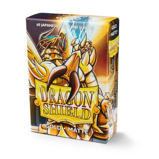 Dragon Shield - 60 protège-cartes Mini : Or Mat