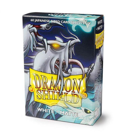 Dragon Shield - 60 protège-cartes Mini : Blanc Mat
