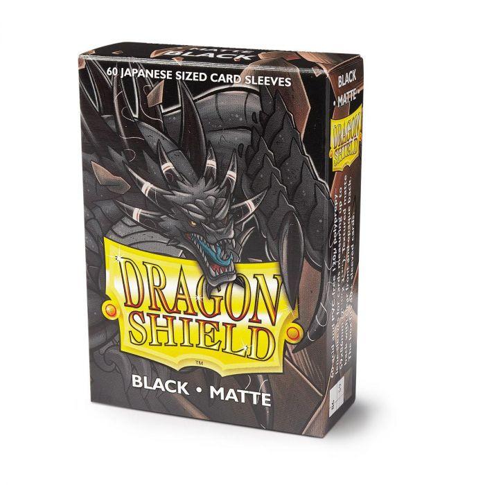 Dragon Shield - 60 protège-cartes Mini : Noir Mat
