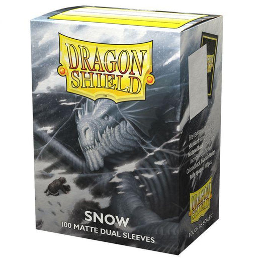 Dragon Shield - 100 protège-cartes standard Dual Mat - Snow