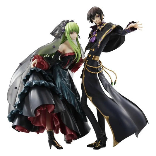 Code Geass Lelouch of the Rebellion Figurine Ll Cc 20Th Anniversary Precious Gem Series
