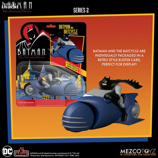 Dc Comics Animated Figurine Batman Batcycle Series 2 5 Points