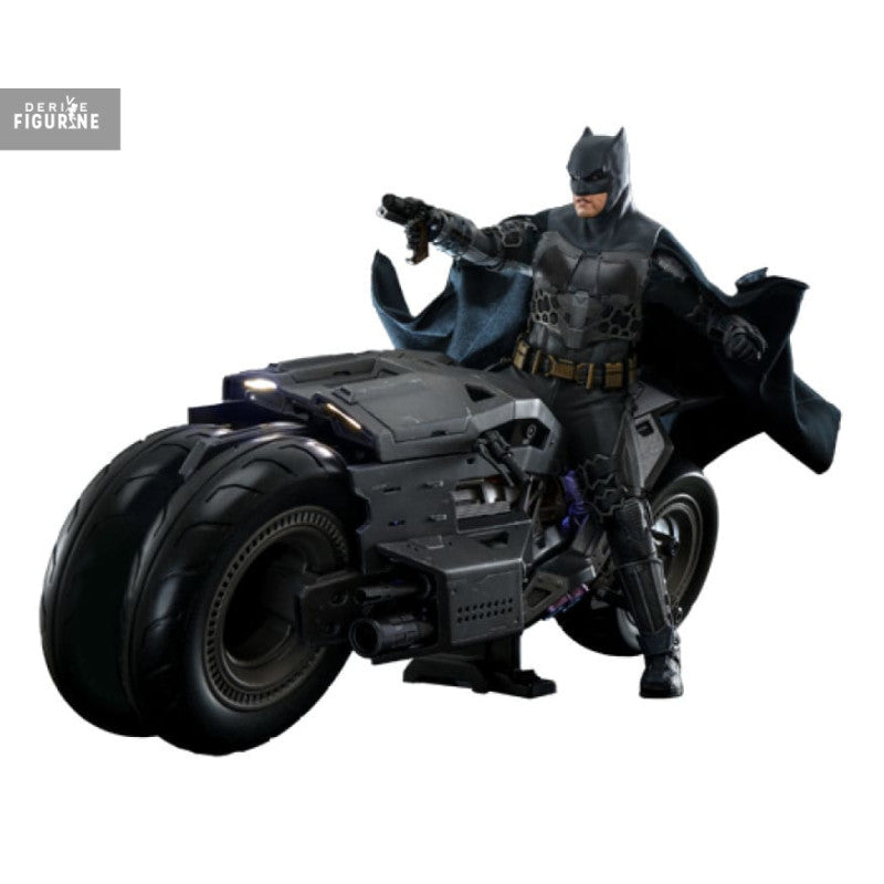 Dc Comics the Flash Pack Figurines Batman Batcycle Movie Masterpiece