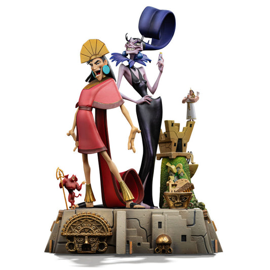 Disney Kuzco l'Empereur Megalo Figurine Kuzco Yzma Deluxe Art Scale