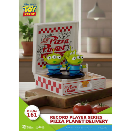 Disney Pixar Toy Story Figurine Pizza Planet Delivery Record Player d'Stage