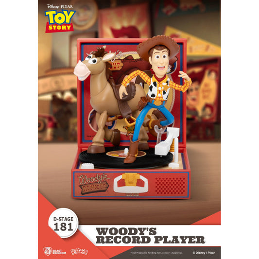 Disney Pixar Toy Story Figurine Woody Record Player d'Stage