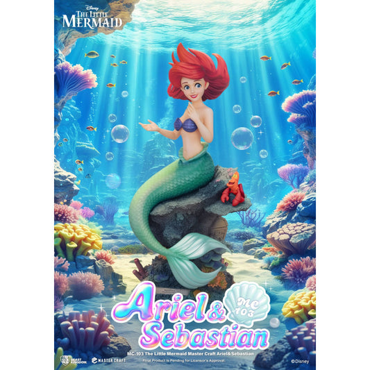 Disney la Petite Sirene Figurine Ariel Sebastien Master Craft