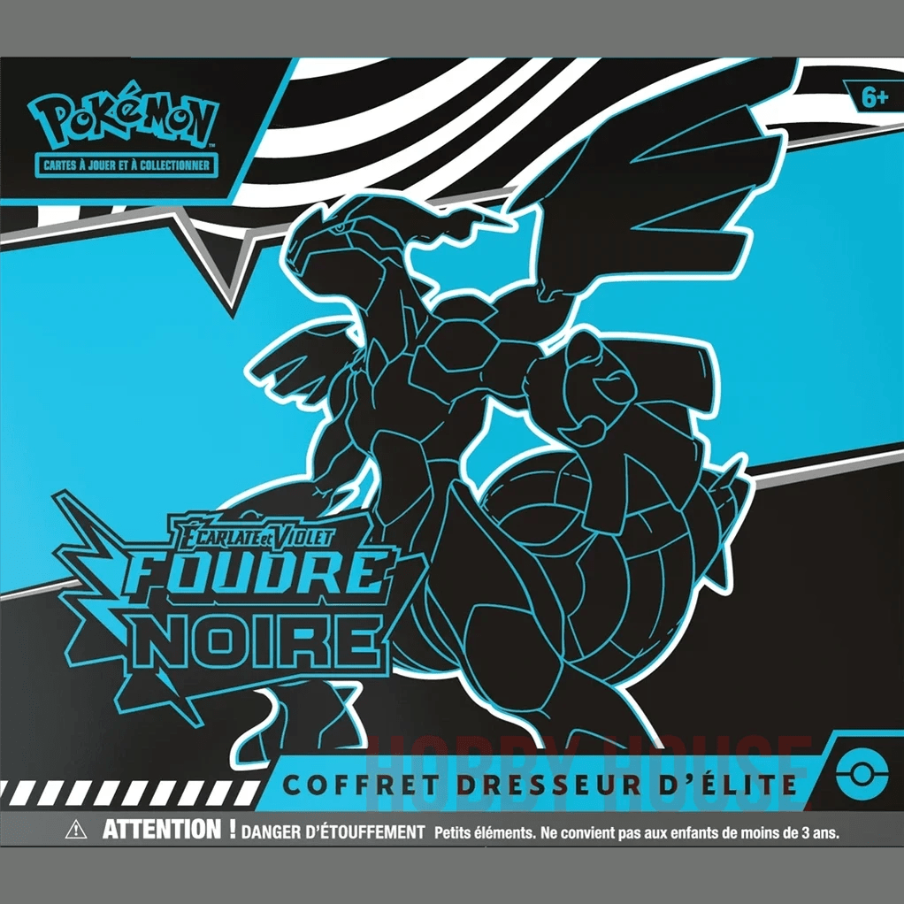 Coffret Dresseur d'Elite Pokémon Écarlate et Violet Foudre Noire Zekrom EV10.5