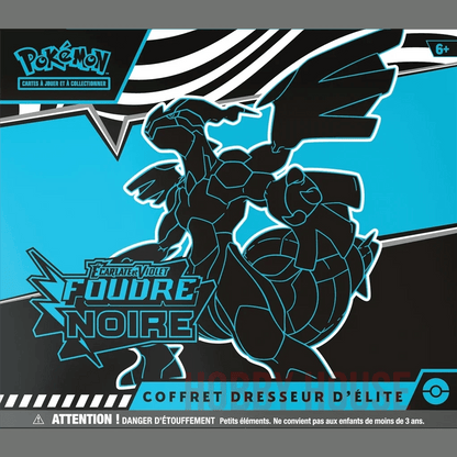 Coffret Dresseur d'Elite Pokémon Écarlate et Violet Foudre Noire Zekrom EV10.5