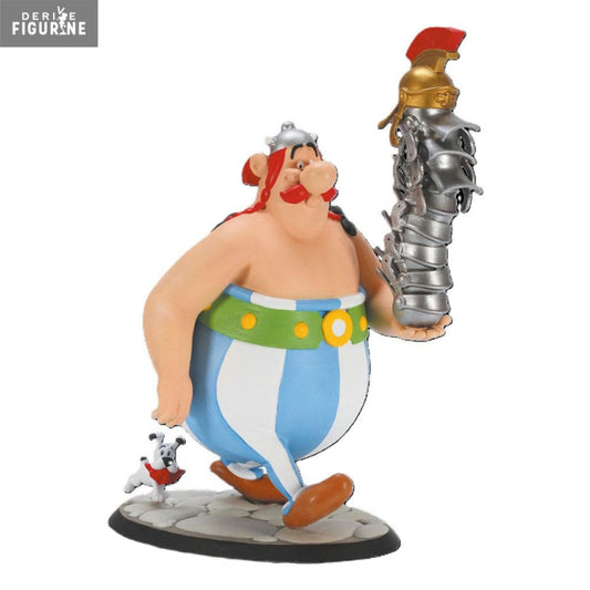 Figurine Obelix Stack of Helmets And Idefix