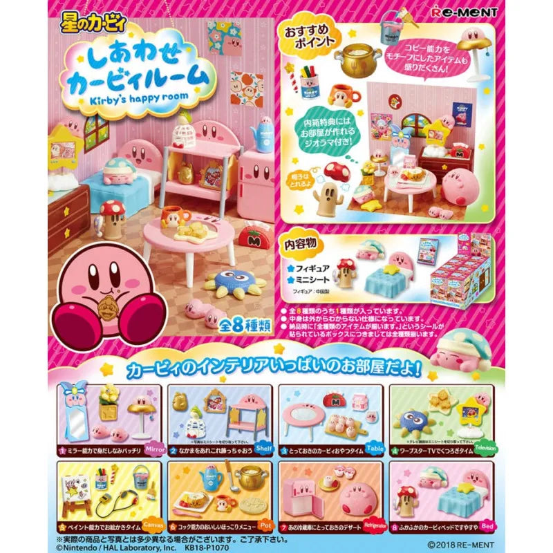 Kirby Pack 8 Figurines Kirby S Happy Room