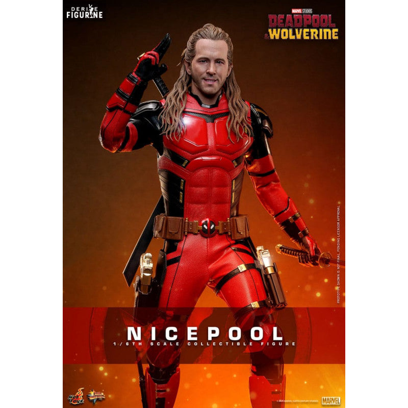 Marvel Deadpool Wolverine Figurine Nicepool Movie Masterpiece