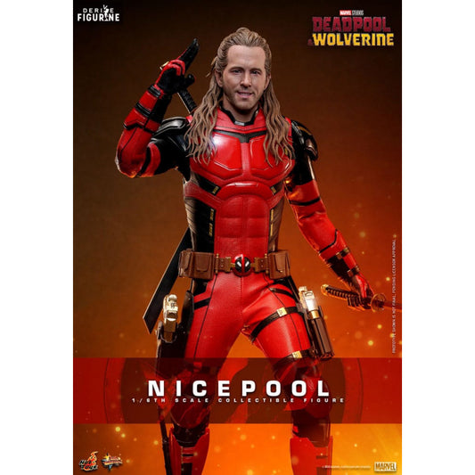 Marvel Deadpool Wolverine Figurine Nicepool Movie Masterpiece