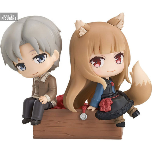 Merchant Meets the Wise Wolf Figurine Lawrence Holo Memory Mini