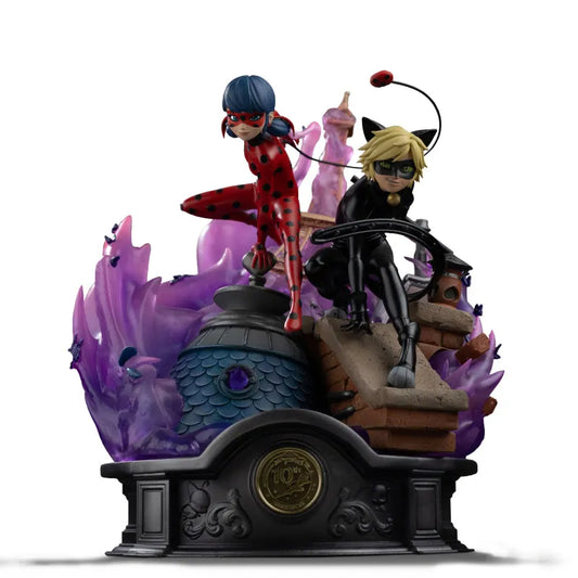 Miraculous Figurine Lady Bug And Cat Noir Signed Edition Deluxe Art Scale