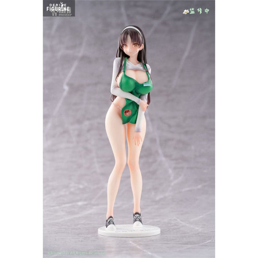 Original Character Figurine First Business Mari Hanamiya the Gentle Shop Assistant Illustration By Popqn