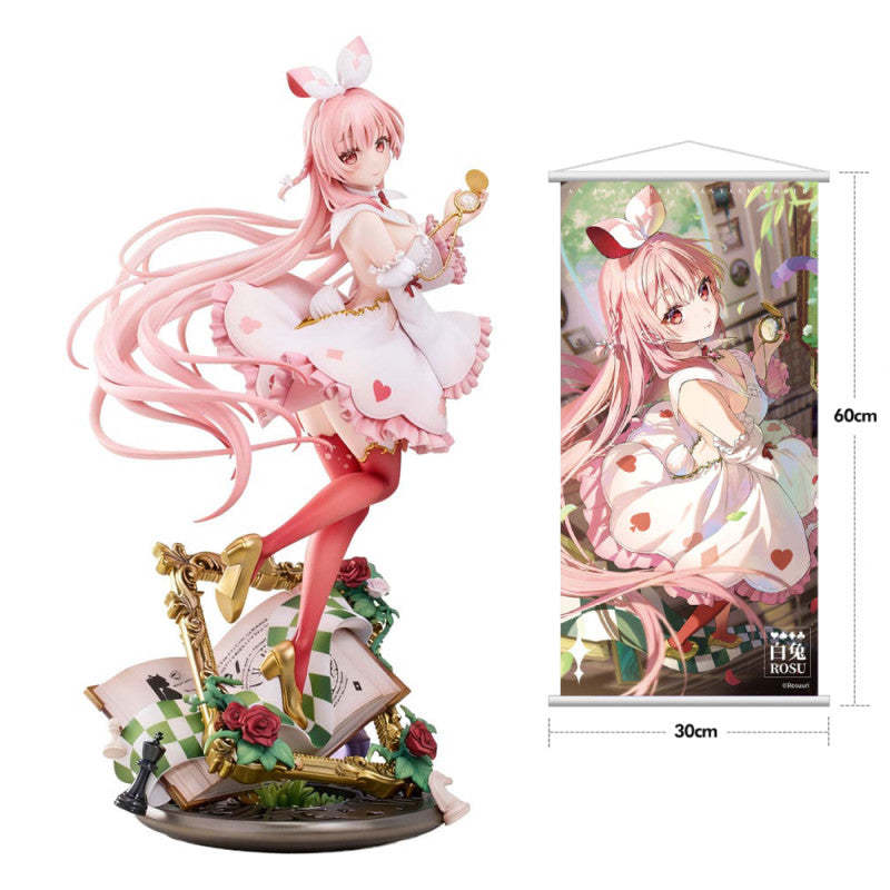 Original Character Figurine White Rabbit Rosu Wonderland Illustrated By Rosuuri Deluxe Edition