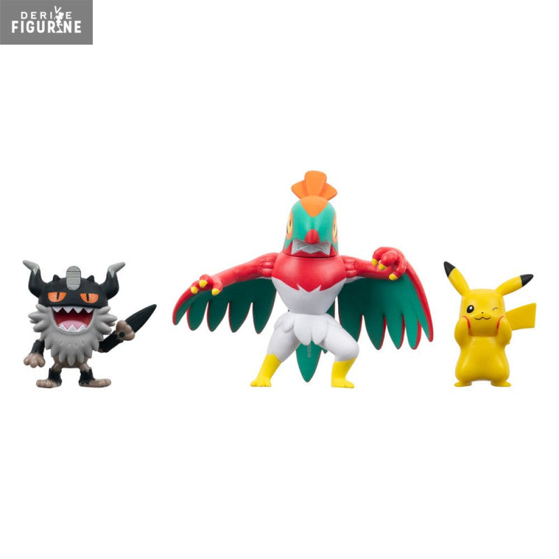 Pack 3 Figurines Pikachu Ver8 Berserkatt Brutalibre Battle Figure
