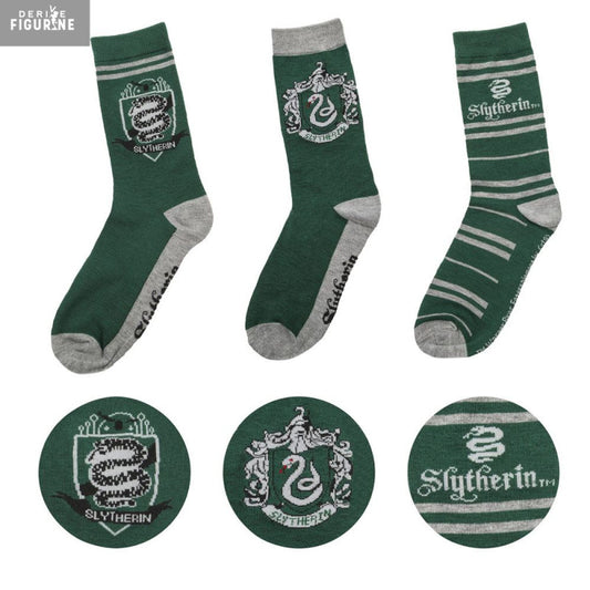 Pack 3 Paires de Chaussettes Serpentard