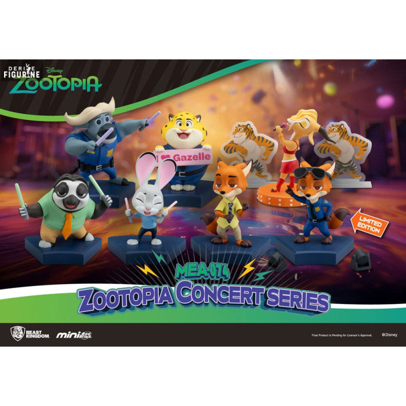 Pack 6 Figurines Zootopie Mini Egg Attack Blind Box Concert Series