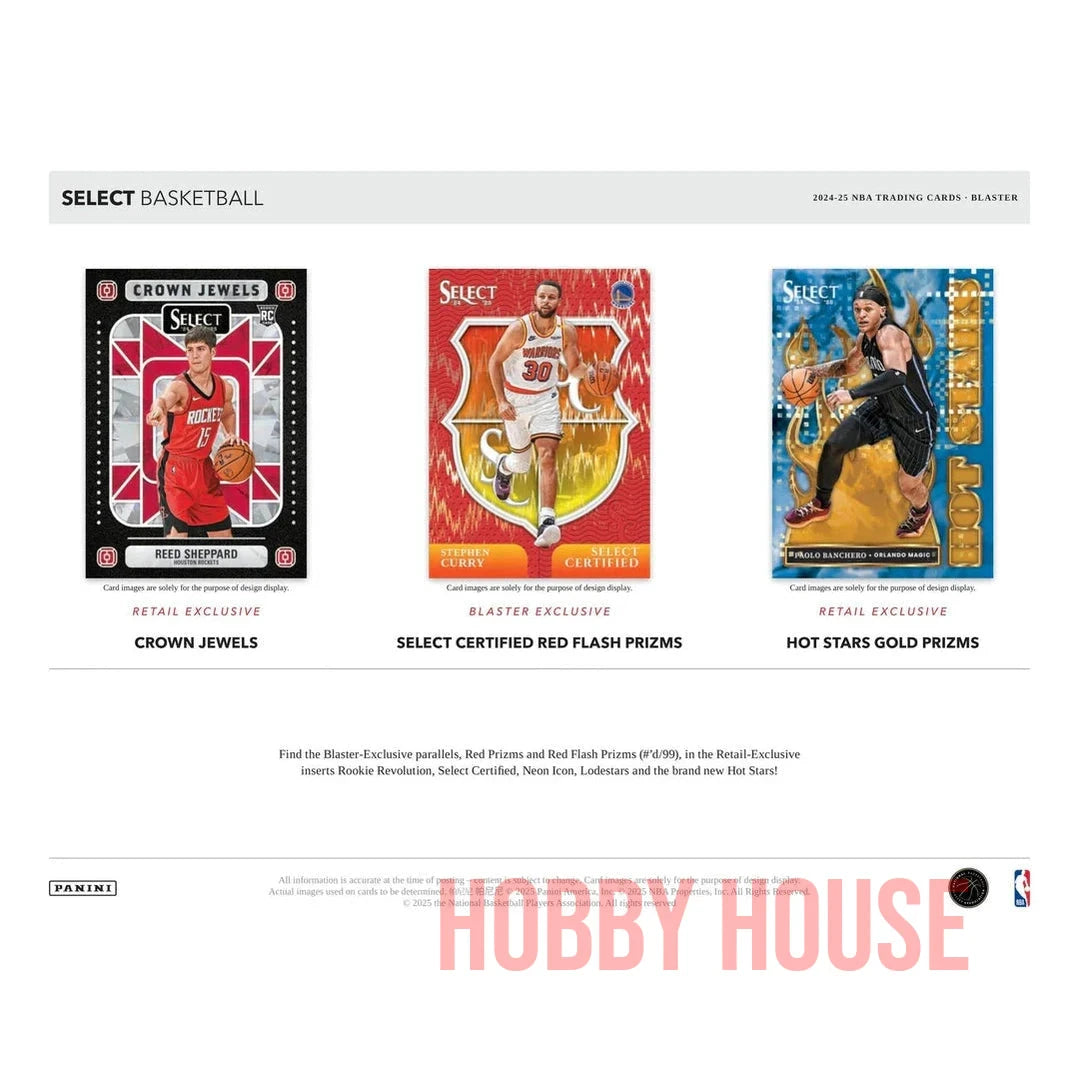Panini Select Basketball 2024-25 Blaster 6 Packs