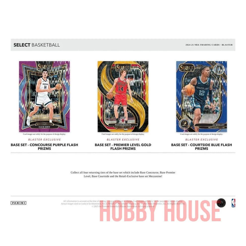Panini Select Basketball 2024-25 Blaster 6 Packs