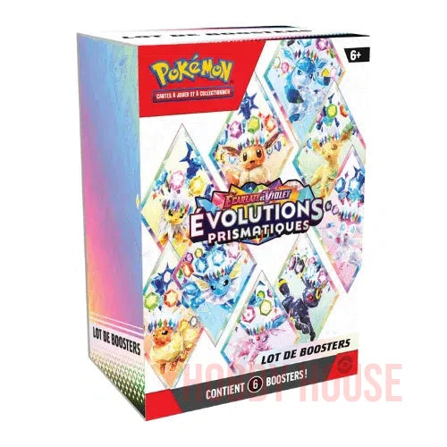 Pokémon Bundle 6 Boosters EV8.5 Évolutions Prismatiques VF