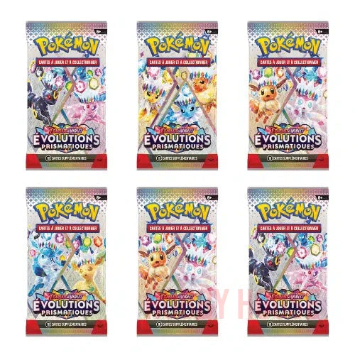Pokémon Bundle 6 Boosters EV8.5 Évolutions Prismatiques VF