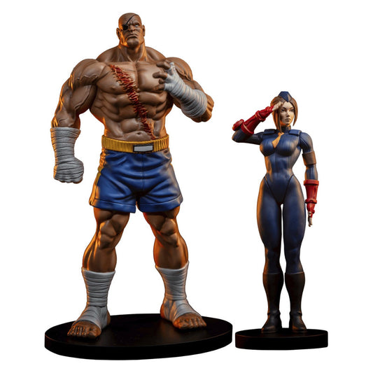 Street Fighter Pack Figurines Sagat Juli Street Jam