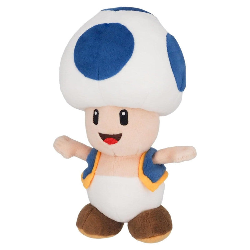 Super Mario Peluche Toad Bleu