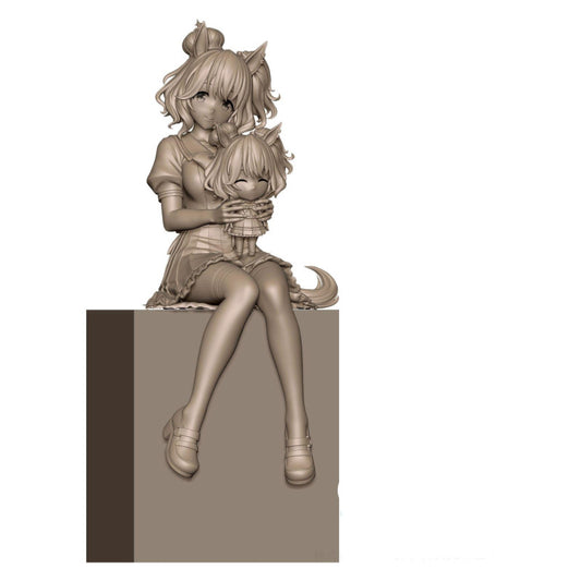 Umamusume Pretty Derby Figurine Aston Machan Sitting Xstellar