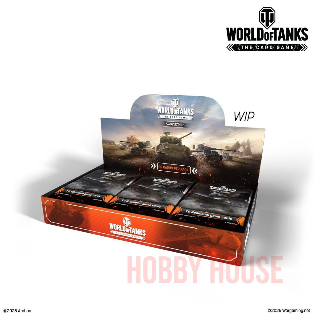World of Tanks: The Card Game Display 24 Boosters FIRST STRIKE US