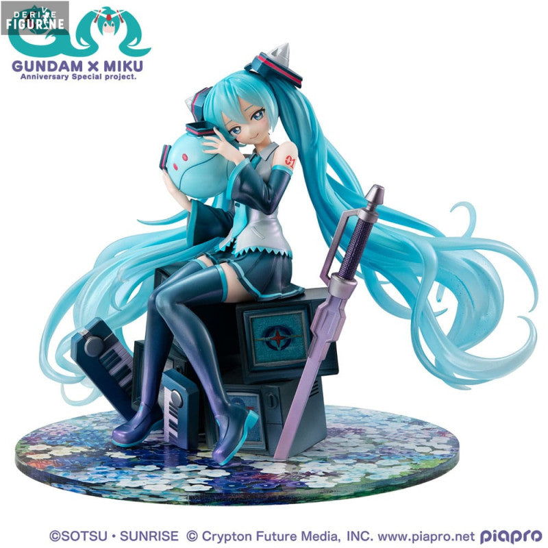 X Hatsune Miku Figurine Hatsune Miku X Oo Gundam 45Th Anniversary Lucrea
