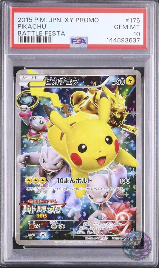 2015 Pokemon Japanese Pikachu Promo FA Battle Festa 2015 #175/XY-P