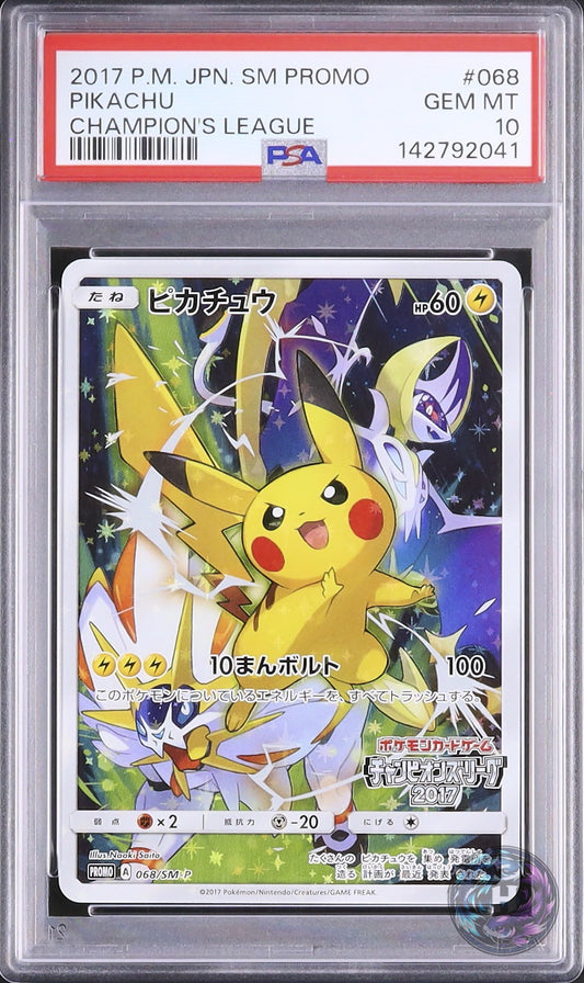 2017 Pokemon Japanese Pikachu Promo FA Champion's League 2017 #068/SM-P