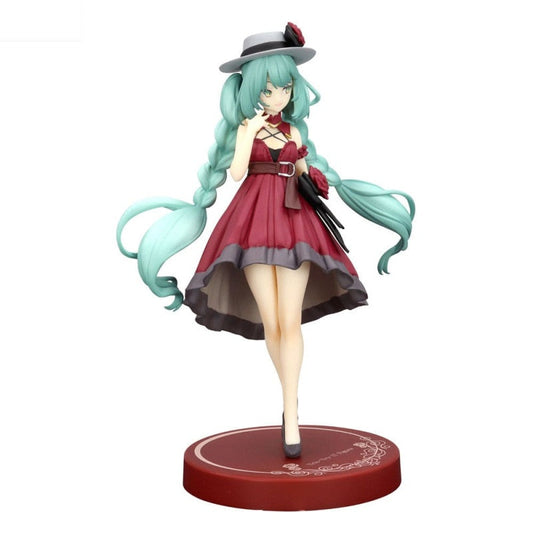 Figurine Hatsune Miku Outing Dress Red Color Trio Try It