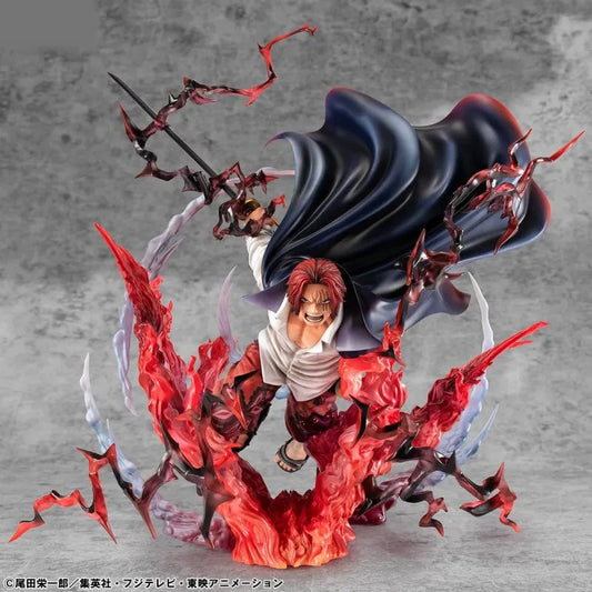One Piece Figurine Leader of Red Hair Pirates Red Haired Shanks Kamusari Pop Sa Maximum