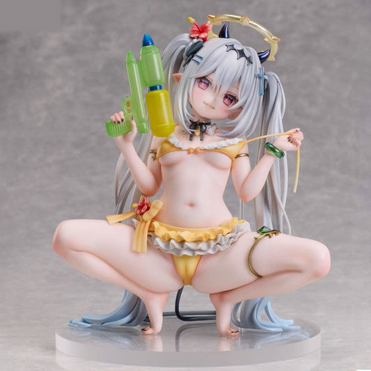 Original Character Figurine Silver Haired Girl Illustrated By Chihiro