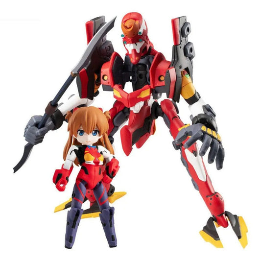 Pack 2 Figurines Ayanami Shikinami Asuka Langley Eva 02 Desktop Army