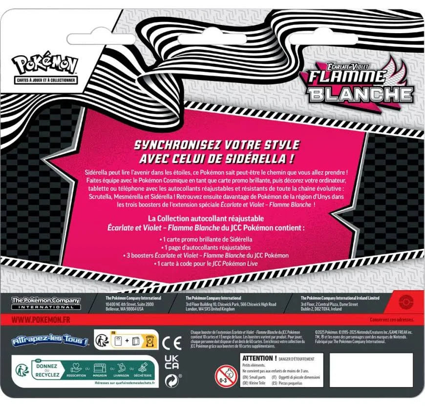 Pokémon - Tri-Pack 3 Boosters EV10.5 Flamme Blanche : Sidérella