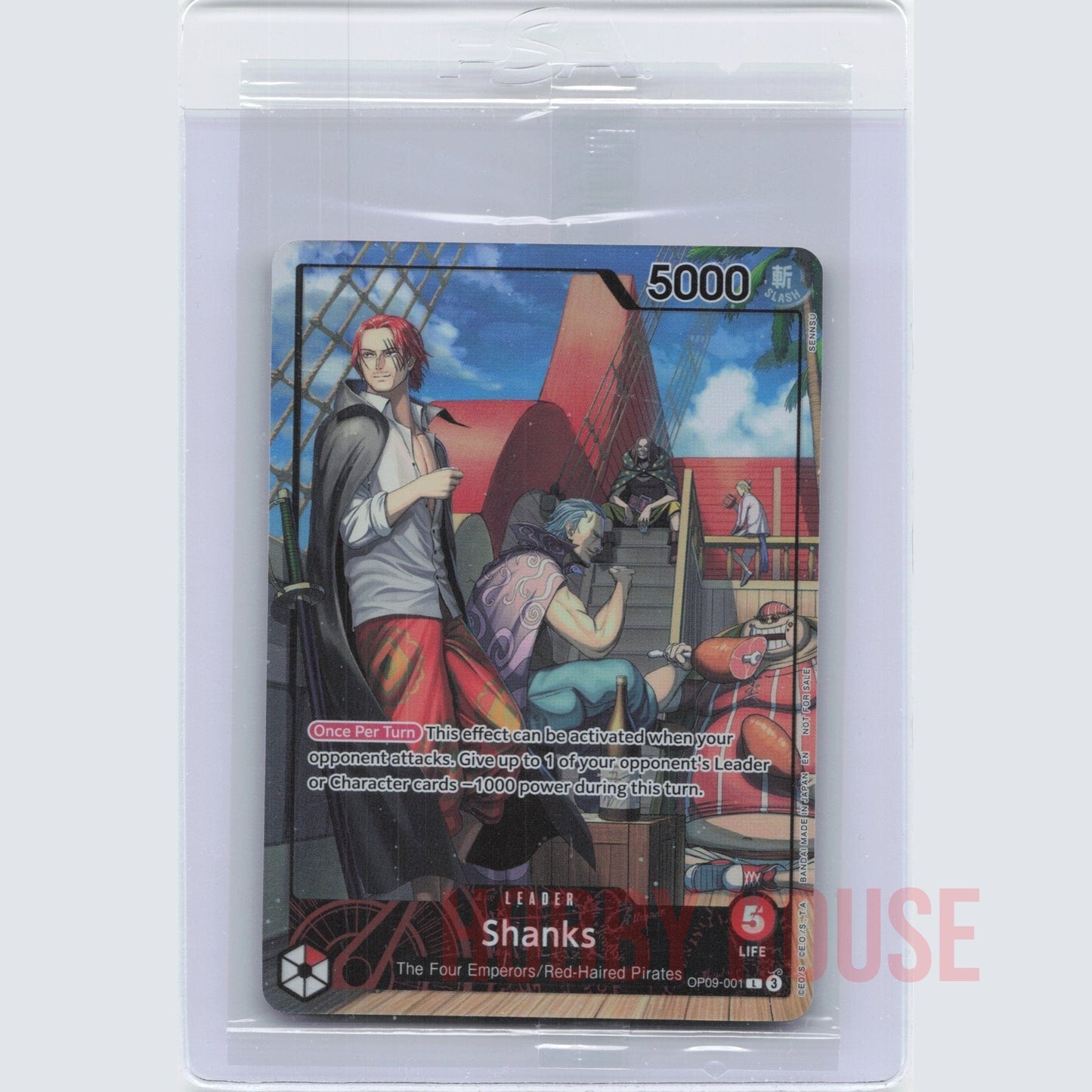 One Piece Card Game Shanks Leader OP09-001 Promo