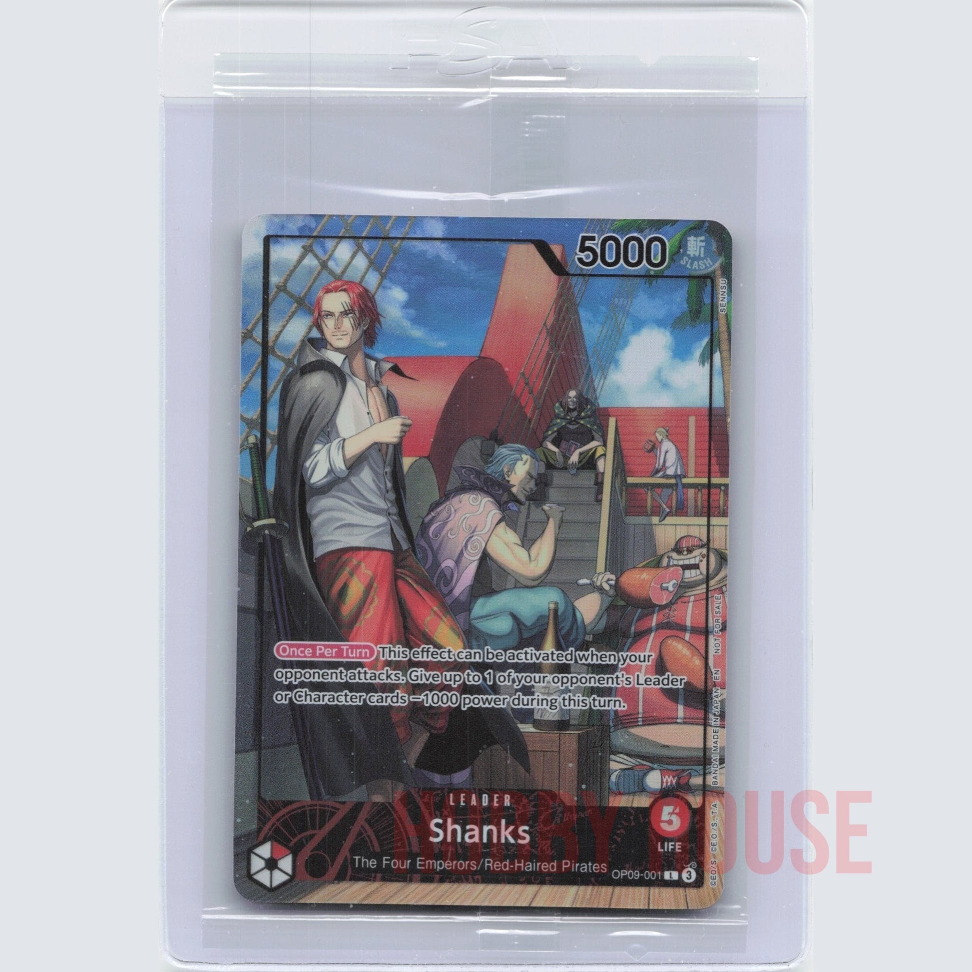 One Piece Card Game Shanks Leader OP09-001 Promo