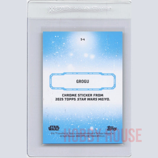 Star Wars 2025 Topps Meiyo Grogu Chrome Sticker /50