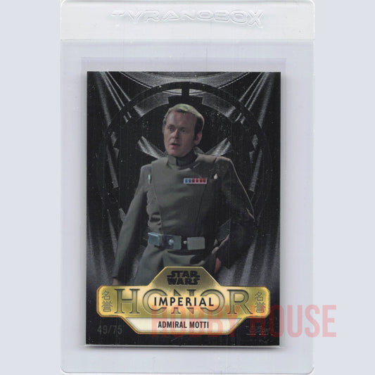 Admiral Motti 2025 Topps Star Wars Meiyo Imperial Honor Black 49/75