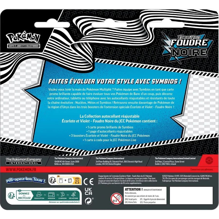 Pokémon - Tri-Pack 3 Boosters EV10.5 Foudre Noir : Symbios