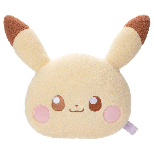 Pokepiece Stuffed Toy Face cushion Pikachu