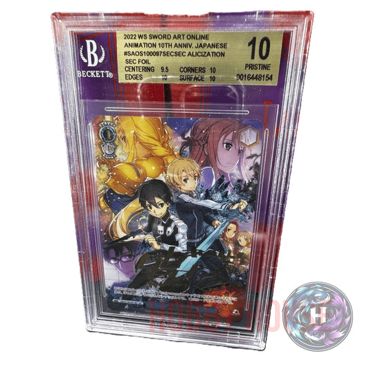 2022 Weiss Schwarz Sword Art Online 10th Anniversary Alicization SP Foil Japanese BGS 10 Pristine Beckett Graded