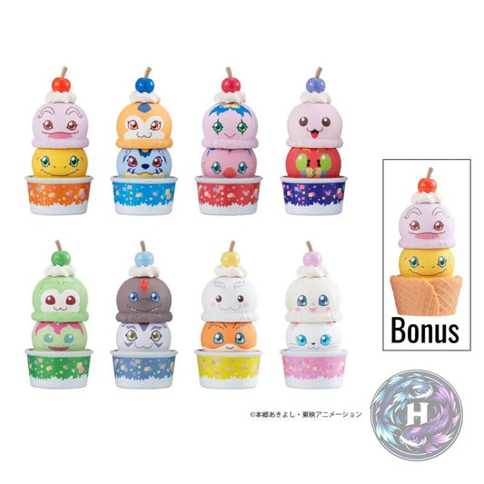 Digimon Adventure Pack 8 Figurines Tsumichen Stack Up Change With Gift
