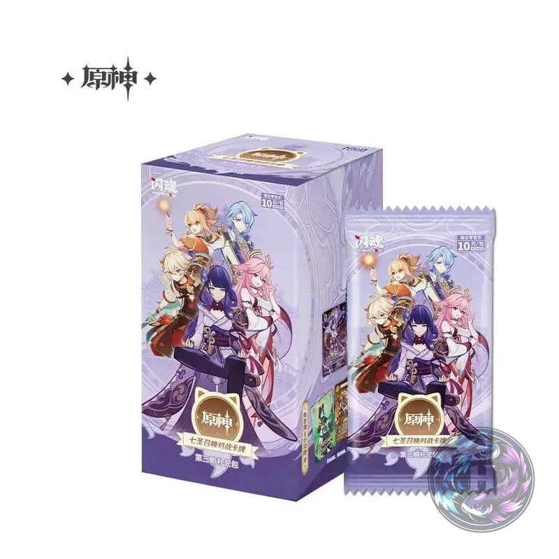 Genshin Impact Pack 18 Boosters Cartes Chinoises Series 3 Blind Box