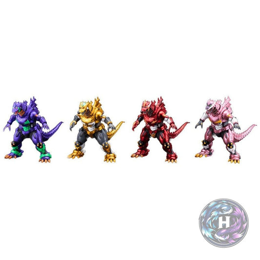 Godzilla X Evangelion Pack 4 Figurines Type 3 Kiryu Eva Color Metallic Color Limited Gekizou Series
